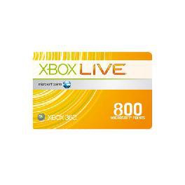 Xbox Live 800 Points - X360